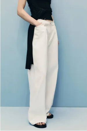MANGO Wide leg jeans