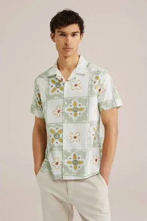 WE Fashion Casual overhemd groen