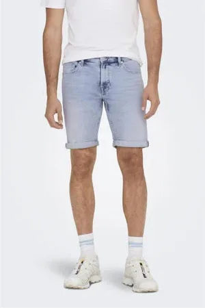 Only & Sons Regular fit short ONSPLY LB 5189 TAI light denim blue
