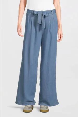 beaumont Wide leg regular waist palazzo broek