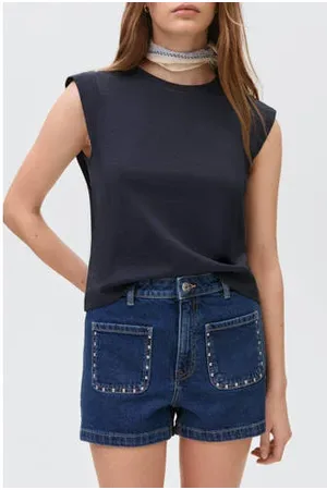 MANGO Denim short