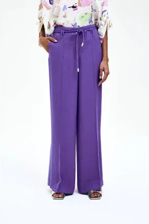 CKS Wide leg high waist casual broek