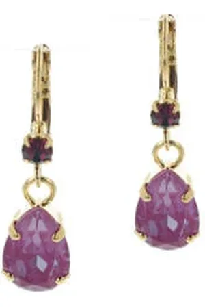 Otazu Gold plated oorbellen met Swarovski kristallen Classic