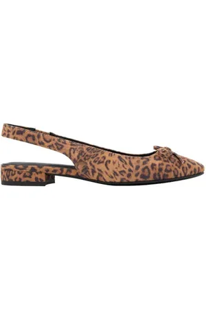 Graceland Slingback loafers met panterprint