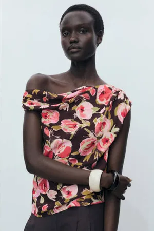 MANGO One shoulder top