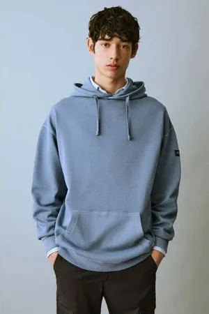 MANGO Hoodie blauw