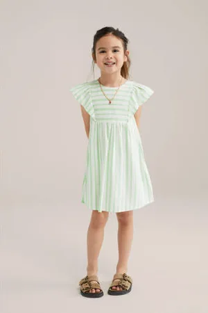 WE Fashion Korte jurk lichtgroen