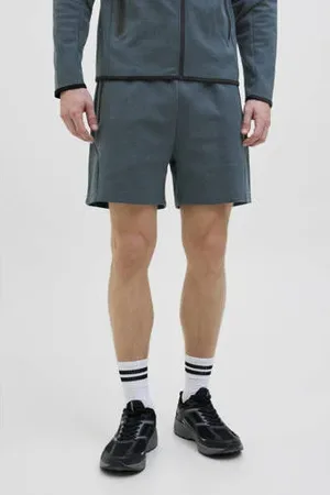 JACK & JONES PANTS STUDIO regular sweatshort donkerblauw