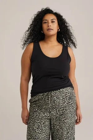WE Fashion Singlet zwart