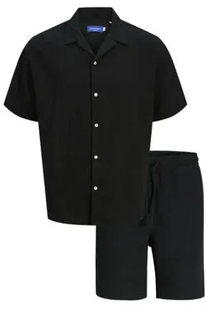 JACK & JONES ORIGINALS relaxed overhemd en short zwart