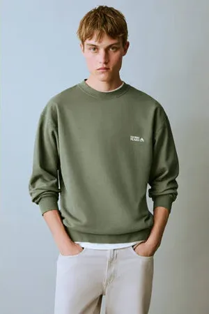 MANGO Sweater olijfgroen