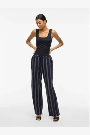 VILA Wide leg regular waist casual broek