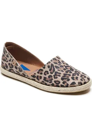 Verbenas Carmen Leren espadrilles panterprint
