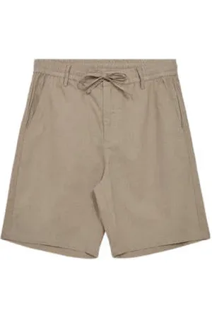 Anerkjendt Linnen regular casual short lichtbruin