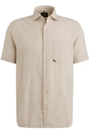 Vanguard Linnen casual overhemd beige
