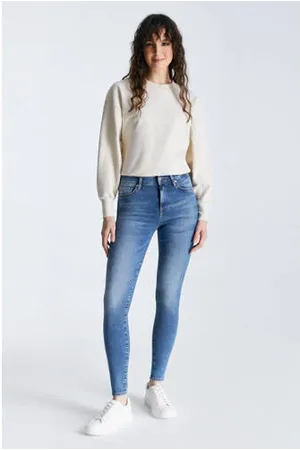 Cup of Joe denim High waist skinny jeans medium blue denim