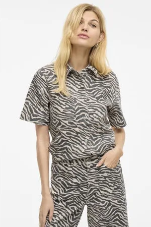 VILA Blouse lichtgrijs