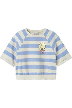 NAME IT KIDS sweater lichtblauw gebreid