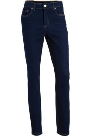 Anytime High waist skinny jeans donkerblauw