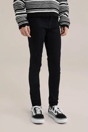 WE Fashion Blue Ridge super skinny jegging zwart