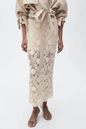 MANGO Maxi rok crochet