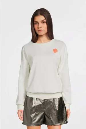 Like Flo Young sweater wit met pailletten