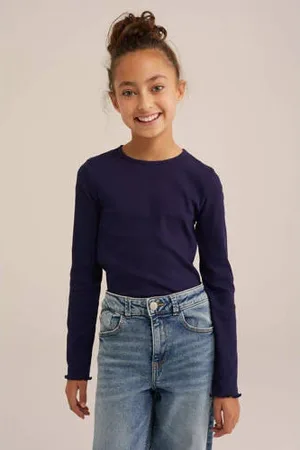 WE Fashion Longsleeve hardblauw