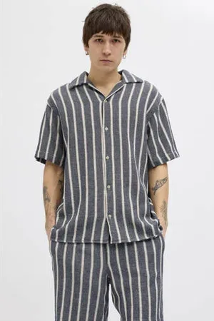 JACK & JONES ORIGINALS casual overhemd blauw