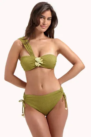 Cyell Design bikinibroekje Chic Verde met ribstructuur