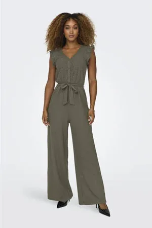 ONLY Wide leg jumpsuit broderie