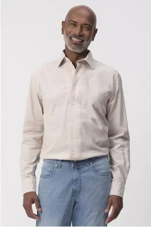 Campbell Casual overhemd beige