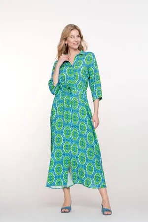 Geisha Zomerjurk blauw