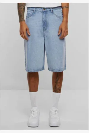 Urban classics Denim loose short light blue denim