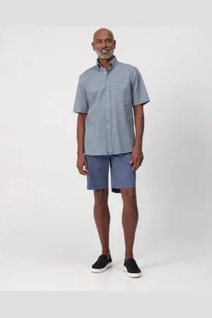 Campbell Casual overhemd blauw