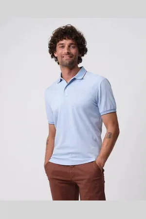 Campbell Regular polo lichtblauw