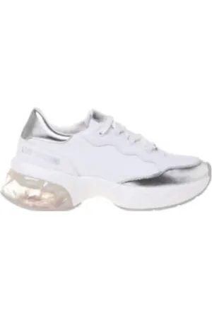 Moschino Crystal love chunky leren sneakers
