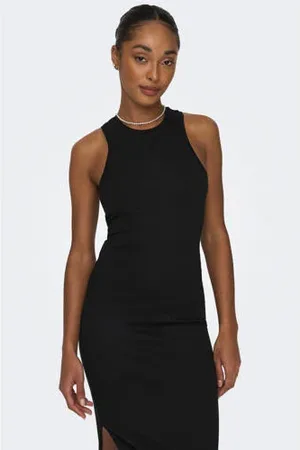 ONLY Halter jurk ONLBELFAST zwart