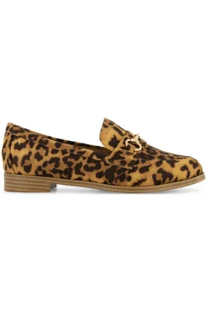 Graceland Loafers met panterprint