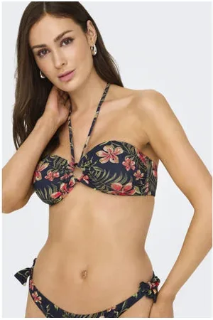 ONLY Voorgevormde strapless bandeau bikinitop ONLJULIETTA