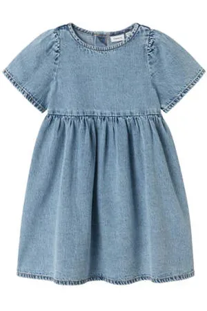 NAME IT MINI denim spijkerjurk blauw
