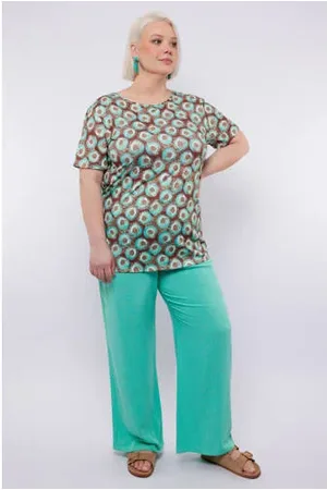 Exxcellent Wide leg high waist broek