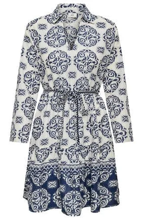 JDY Midi jurk donkerblauw