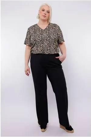 Exxcellent Wide leg high waist broek