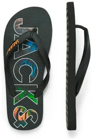 JACK & JONES Jfwlogo Palm Print Flip Flop teenslippers