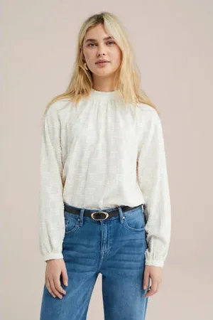 WE Fashion Blousetop ecru