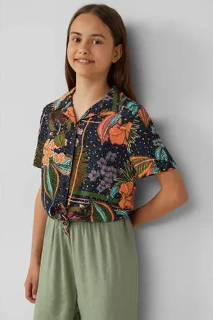 QS by s.Oliver Blouse donkerblauw