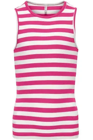 ONLY KIDS GIRL mouwloze top rib gebreid