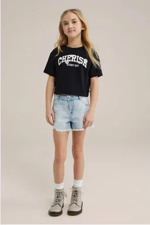 WE Fashion Denim straight short