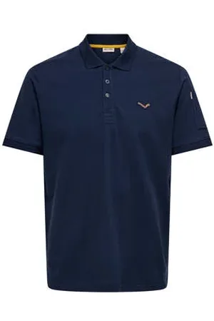 Only & Sons Regular polo donkerblauw