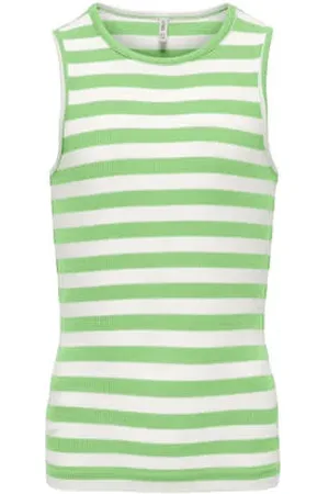 ONLY KIDS GIRL mouwloze top rib gebreid